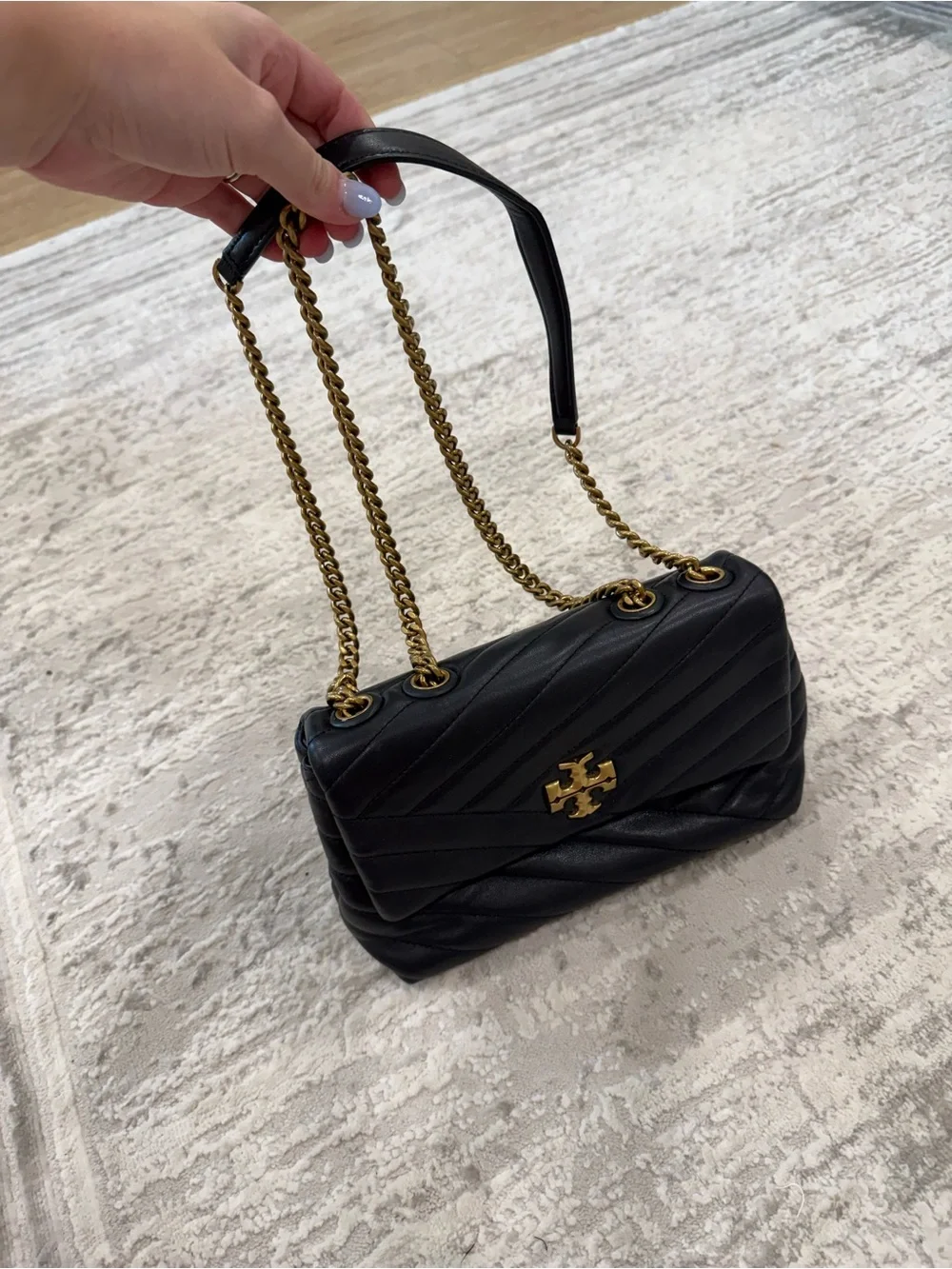 Tory Burch Kira small convertible chevron shoulder bag